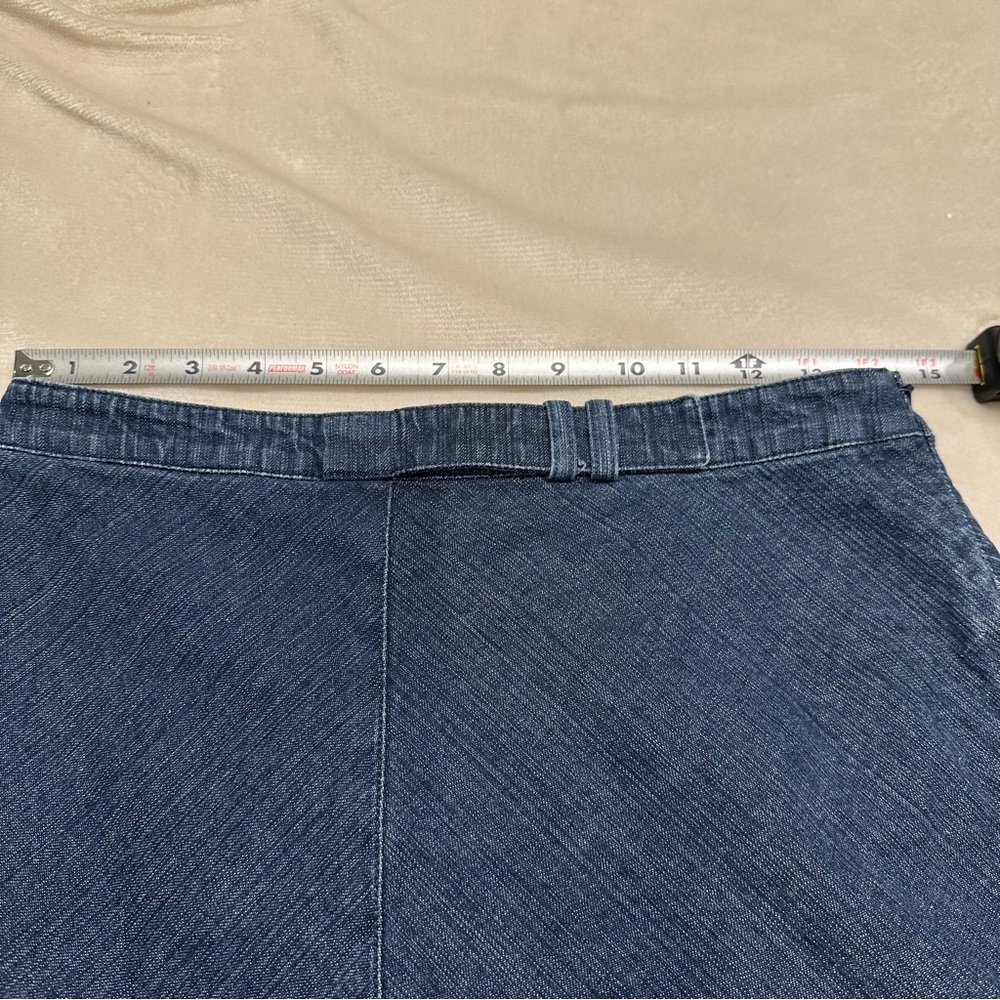 Faconnable Dark Blue Midi Skirt - Picture 5 of 7